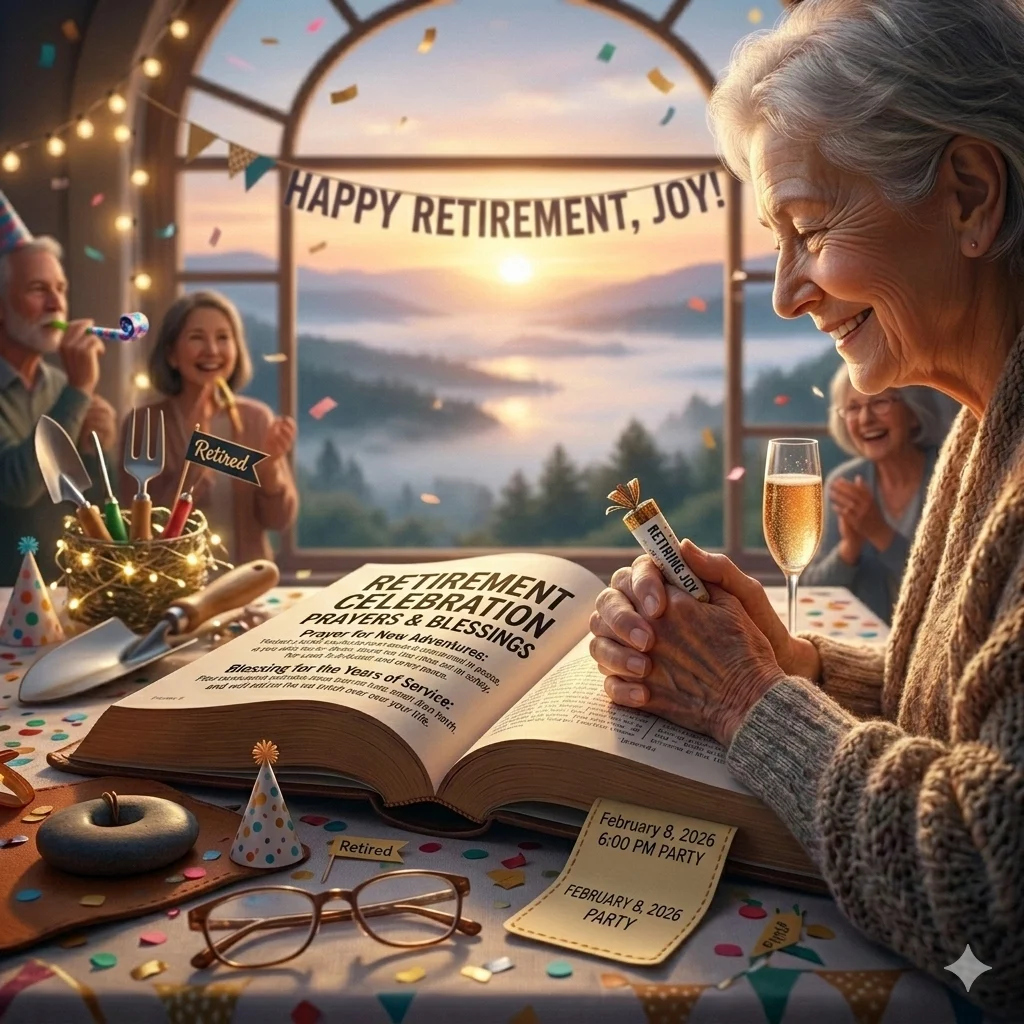 Retirement Prayers for Celebration and Parties
