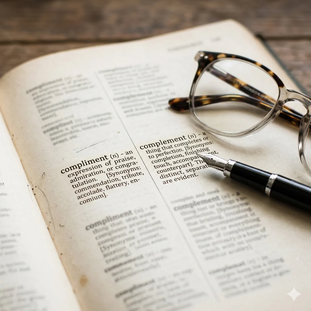 complimented or complemented