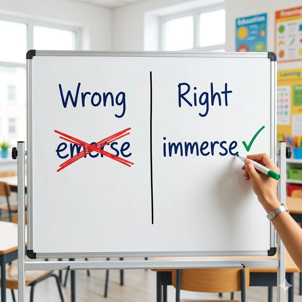 emerse or immerse